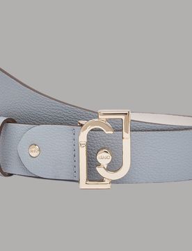 Cintura donna 3,5 cm con fibbia logo LJ bottalato regolabile
