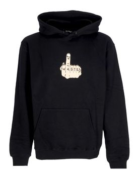 Felpa Cappuccio Uomo Middle Hoodie Black