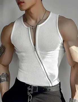 New Men's T-Shirt Casual Versatile Trendy Short Sleeve Top Men's Upperwear Tank Top - Aliexpress - FashionsVida