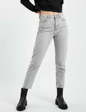 Jeans mom fit - grigio chiaro
