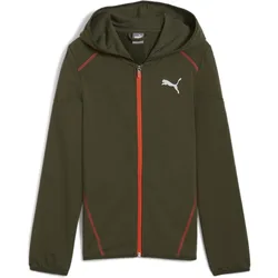Active Sports Full-Zip TR Jungen Kapuzensweater, grün 164