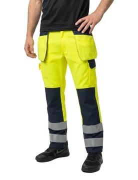 Pantalon De Travail Safe Compete 09131 Hanging Pockets Big Hi-Vis Yellow / Navy 66 - MASCOT - FashionsVida