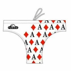 Ace Of Diamonds Swimming Brief White / Red 2XL Men