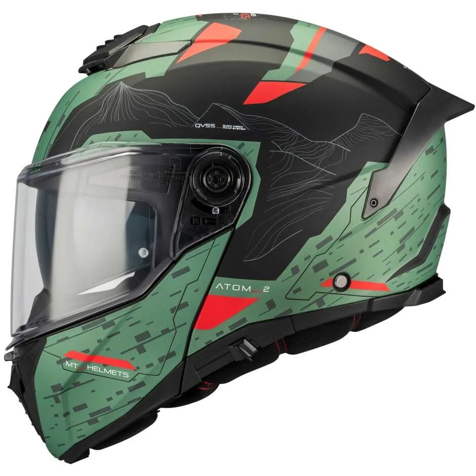 Casco Moto Modulare P/J ATOM 2 SV HIGHLANDS C6 Ve taglia L - MT Helmets - FashionsVida