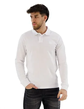 Polo à Manches Longues Passerby 10256683 White 2XL - BOSS - FashionsVida