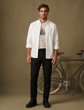 T-shirt in cotone con stampa NYC - grigio chiaro