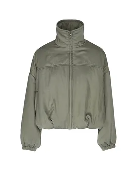 Damen Yogajacke Modern Blouson dunkelgrün L W - Mandala - FashionsVida