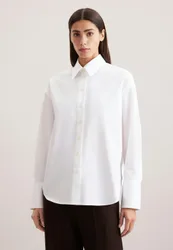 Longbluse Uni Weiß 36