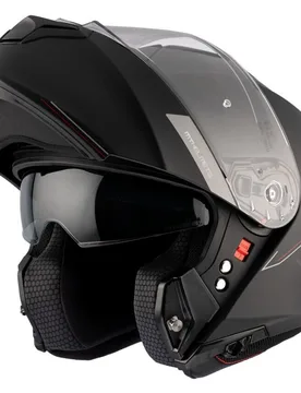 Casco Moto Modulare P/J Mt Helmet GENESIS SV S Solid A1 Nero taglia XL - MT Helmets - FashionsVida