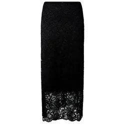Yas Jupe Longue Lacey Black S Femme