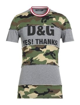 DOLCE&GABBANA T-shirts Herren Militärgrün 42,44,46 Herren