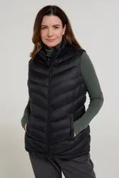Seasons Womens Fur Lined Gilet - Black - Black - Size: 18