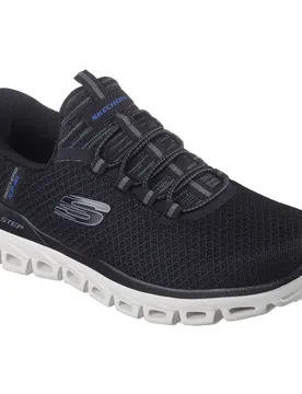 Scarpe Senza Lacci Glide Step Black Mesh / Pu EU 43
