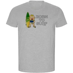 T-shirt à Manches Courtes Born To Surf Eco Heather Grey L