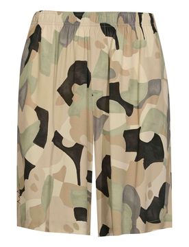 Bermuda In Tessuto Con Stampa Camouflage