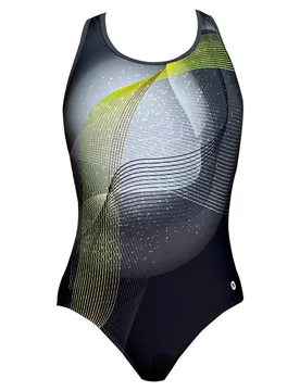 Brunei Classic Back Swimsuit Black 36 Women - Ras - FashionsVida