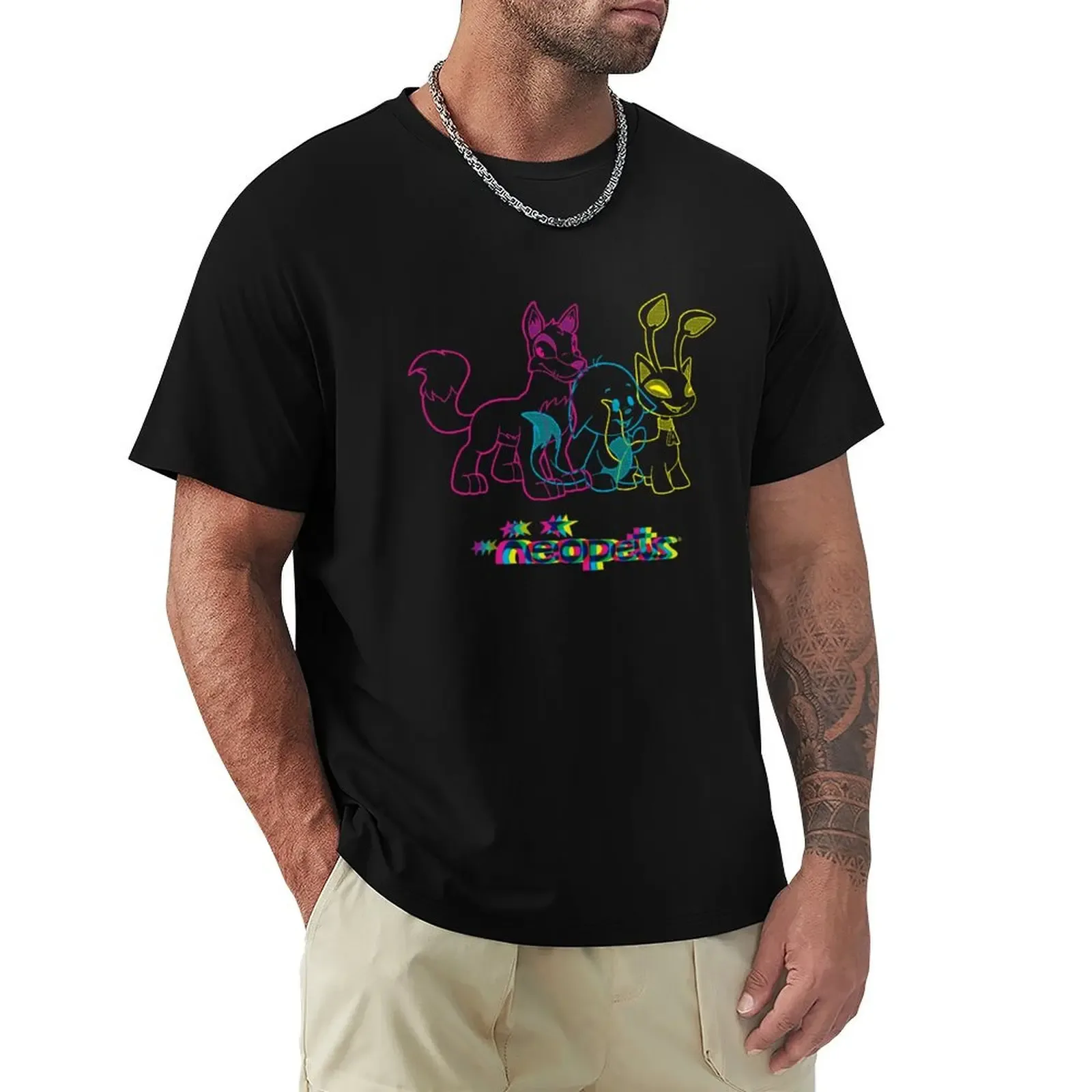 Neopets CMYK T-Shirt Art Pattern Printed Casual Top - Aliexpress - FashionsVida