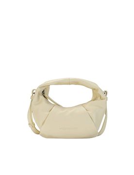 Bolso de cuero - Mini Bolso GRETA MINI ESSENTIAL SILKY crema