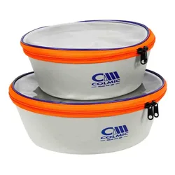 Round Pvc 320 Bait Pouch Grey / Blue / Orange 32 x 12 cm unisex