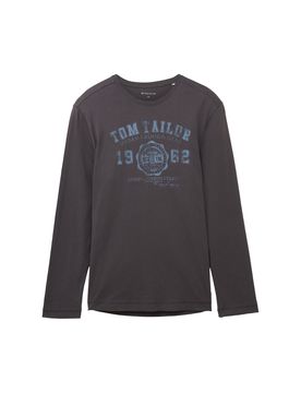 TOM TAILOR Camiseta azul / grafito