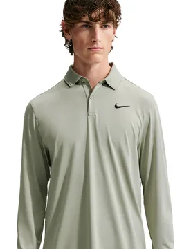 Golf Polo Velocity Solid, Langarm, oliv s - Nike - FashionsVida