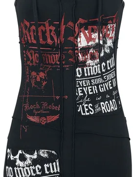 Rock Kurzes Kleid - Stay A Little Longer - S bis 5XL - für Damen - Größe M - schwarz - Frauen - female - Rock Rebel by EMP - FashionsVida