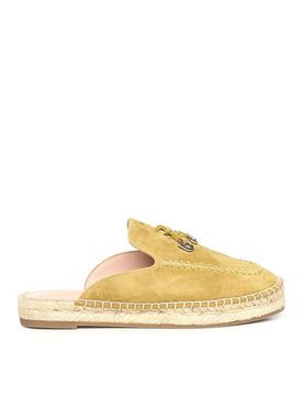 Espadrillas ad anello in pelle scamosciata