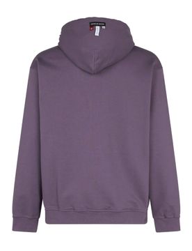 Felpa Leggera Cappuccio Uomo Rock Tiger Print Hoodie Purple
