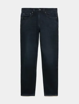 Slim Fit Stretch Jeans Blue/Black male - M&S - FashionsVida