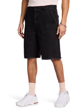 Salaman Carpenter Jeans Uomo - Pantaloncini Nero - Taglia S - Denim di cotone S