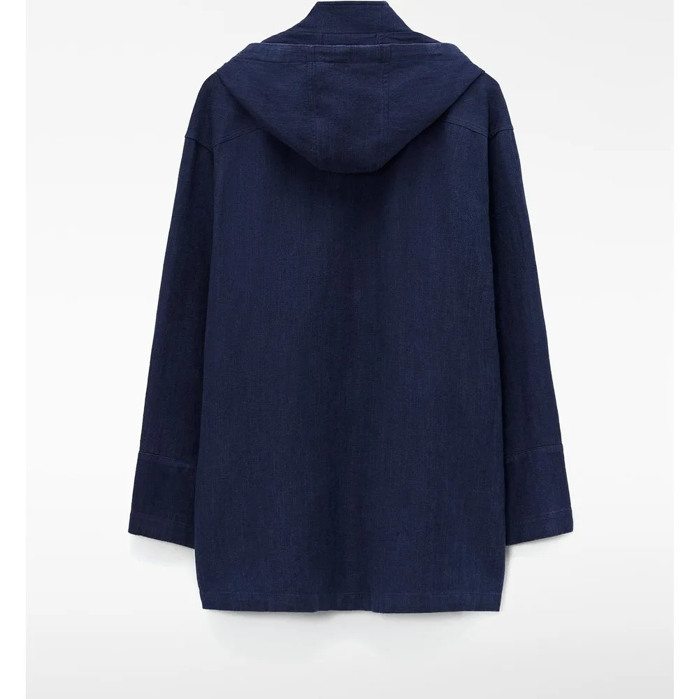 Parka de hombre oversize en lino europeo - Adolfo Dominguez - FashionsVida