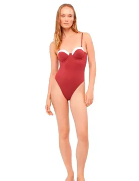 Maillot De Bain Two-tone Hoop