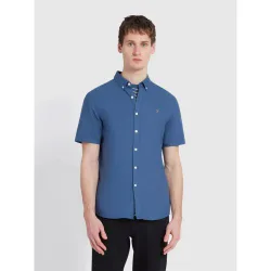 Mens Cold Metal Brewer Button Down Shirt - Male - Grey - Medium