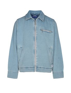 HUGO Jeansjacke ELZO hellblau S herren