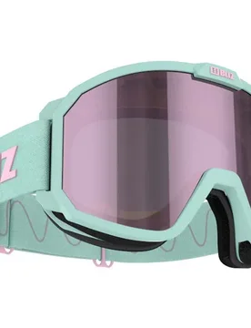 Masque De Ski Rave Matt Mint With Pink Logo Brown Avec Pink Multicoating/CAT3 Homme - Bliz - FashionsVida