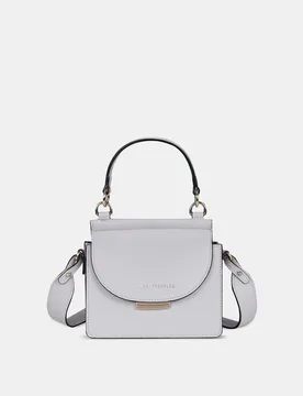 Bolso de mano con bandolera sandra fleckled con solapa en piel lisa - Sandra Freckled - FashionsVida