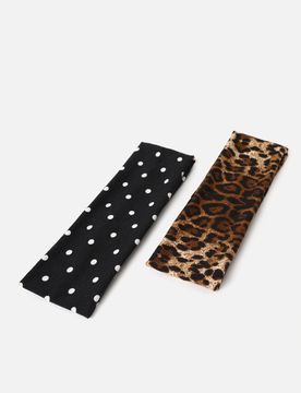 Rufin pack of elastic headbands with print