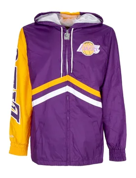 Giacca a Vento Uomo Nba Undeniable Full Zip Windbreaker Hardwood Classics Loslak Purple - Mitchell & Ness - FashionsVida
