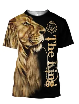 Summer Man's T-shirt Lion/Hunting Deer 3D Printed T-Shirt Harajuku Casual short Sleeve Tee shirts Unisex - Aliexpress - FashionsVida