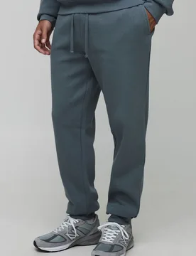 Mens Tall Basic Regular Fit Jogger - Grey Cotton - Size Small - boohooMAN - FashionsVida