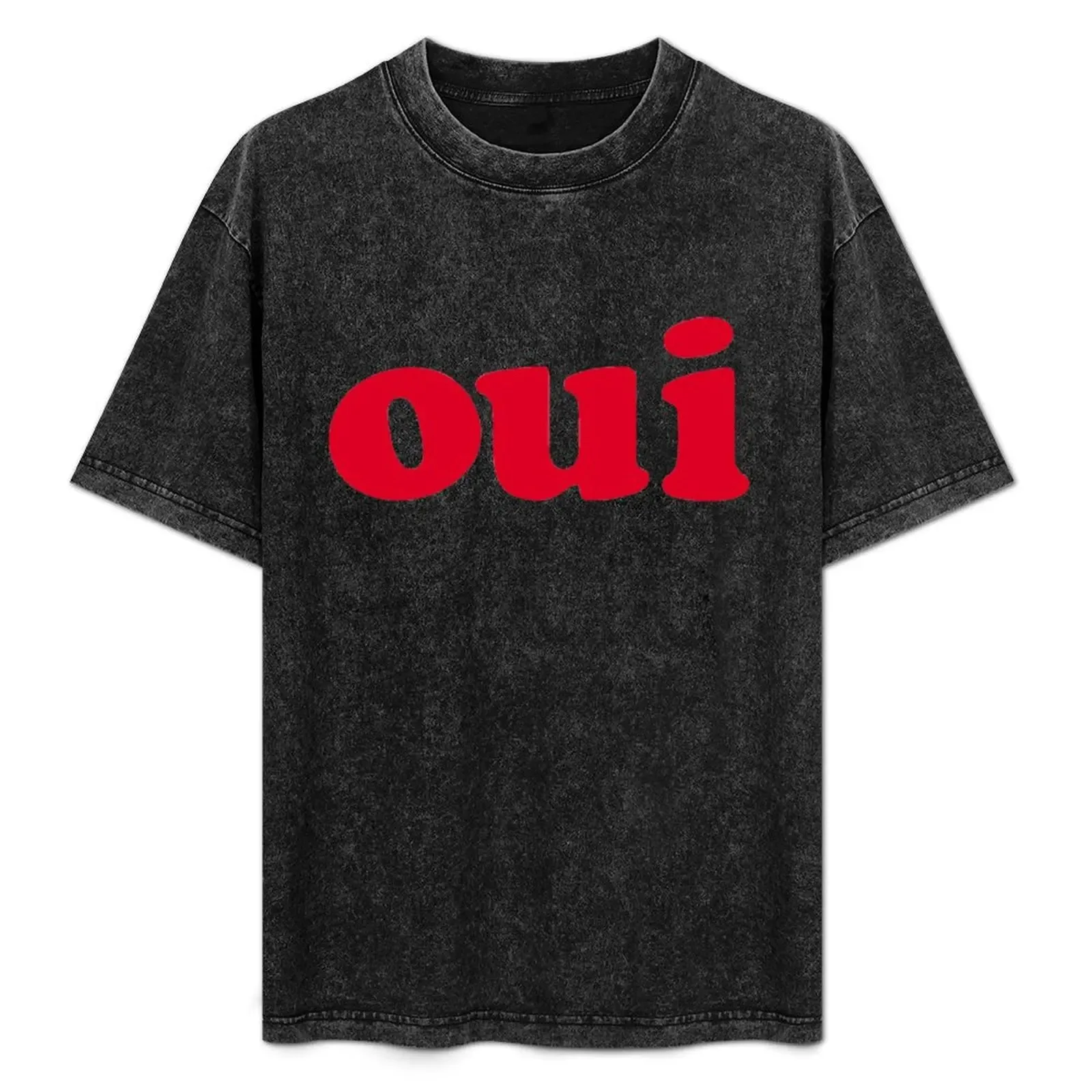 Oui - red T-Shirt Big Size Simple T-Shirt - Aliexpress - FashionsVida