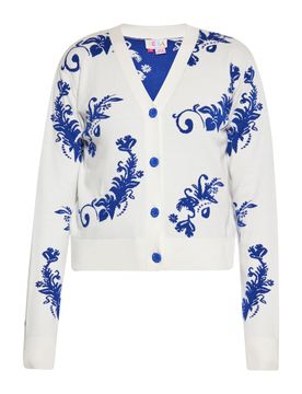 IZIA Cárdigan azul / blanco
