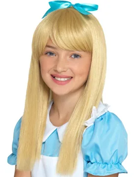Langhaar-Kinderperücke für Mädchen blond - female - RUBIES NL - FashionsVida