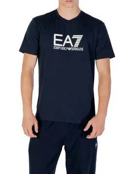 Ea7 Herren T-Shirt Blau 488700