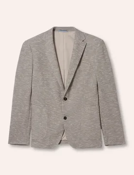 Struktur Sakko aus Jersey-Melange, Regular Fit, Farbe Grau, 25, elastisches Material angenehm leicht Herren - Walbusch - FashionsVida