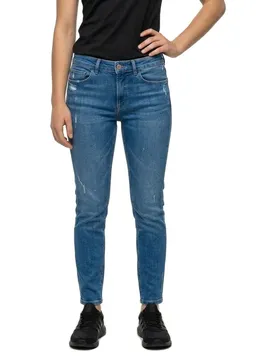 Jeans Faith Destroyed Crop Slim Fit Medium Light 26