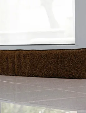 Fenster-Zugluftstopper braun - K&N Schurwolle - FashionsVida