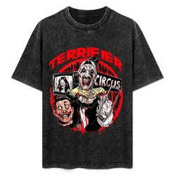 Terrifier Smile Officially T-Shirt Abstract Pattern Print Top
