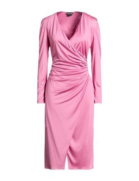 Midi-Kleid Damen Rosa 30,32,34,36,38 Damen