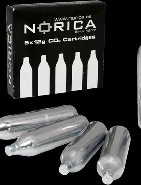 Cargas CO2 12 gr (Caja de 5 cargas) - Norica - FashionsVida